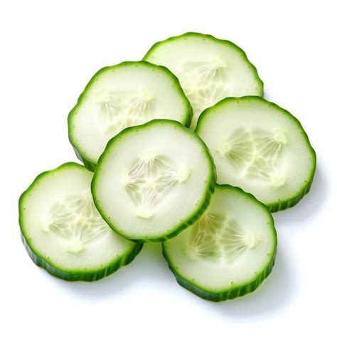 Pepino fresco en rodajas y entero
