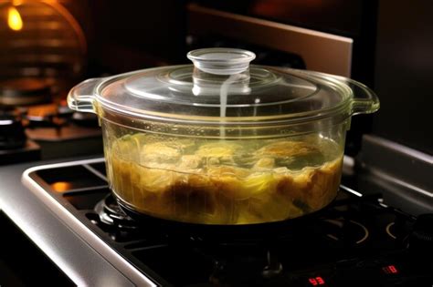 Proceso de cocción de polenta en olla