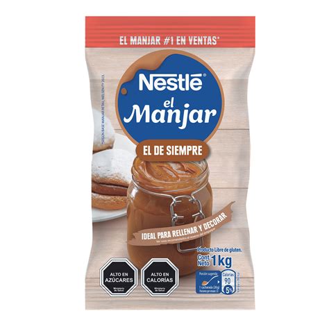 Ingredientes principales para la salsa de manjar: manjar NESTLÉ® y leche tibia