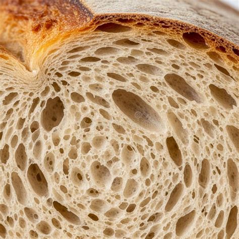 Esquema visual que muestra las capas y textura aireada de una focaccia con masa madre