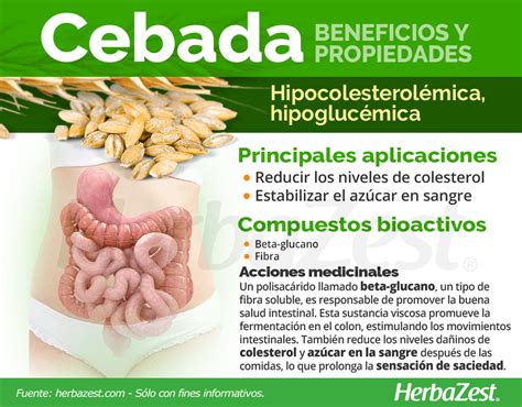 Tabla comparativa de los beneficios de la cebada frente a otros cereales populares.