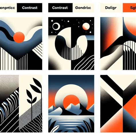 Ejemplo de contraste de color en diseño UX/UI