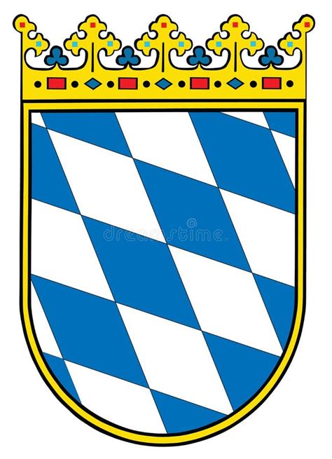 Escudo de armas de Baviera con esmalte celeste
