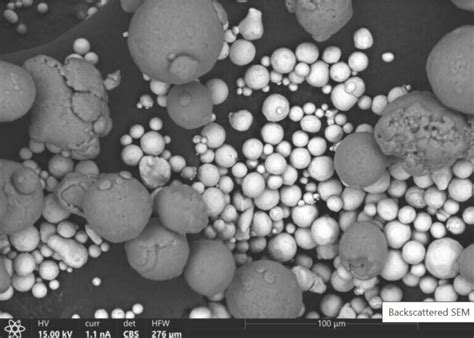 Micrografía electrónica de barrido de perlas de levadura protegida con tecnología TITAN