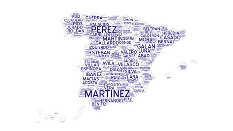 Mapa de distribución de apellidos de origen botánico en la península ibérica