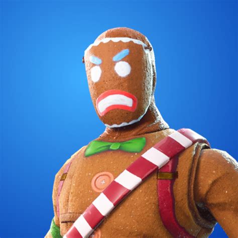 Render 3D de la skin Artillera de Jengibre de Fortnite