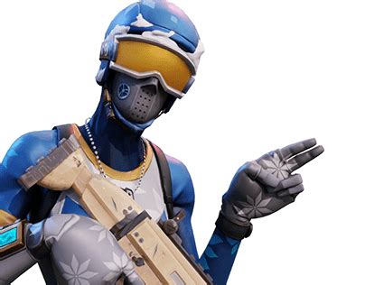 Render 3D de la skin Soldado de Galleta de Fortnite