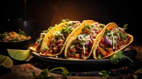 Tacos chilenos sencillos con carne, verduras y mayonesa ají pebre