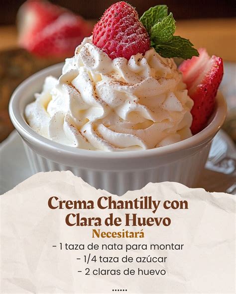 infografía comparativa: crema chantilly con nata vs. crema chantilly con claras de huevo