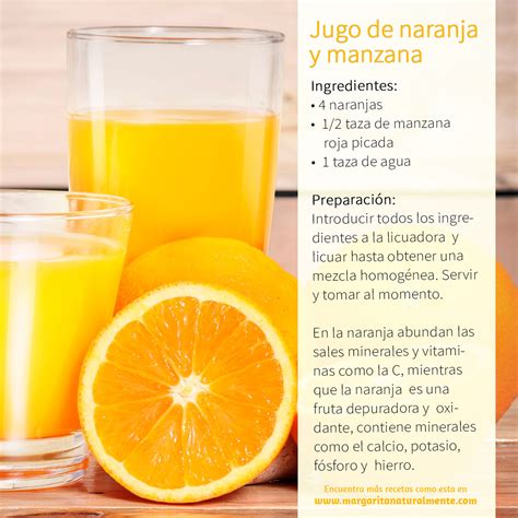 Pasos de preparación de un jugo natural en infografía