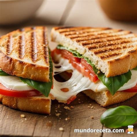 Ingredientes frescos para el sándwich de tomate y albahaca