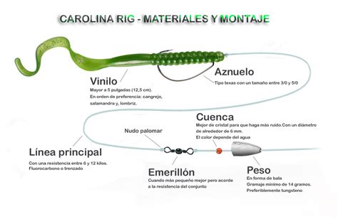 Ilustración detallada del montaje Hair Rig con los componentes clave