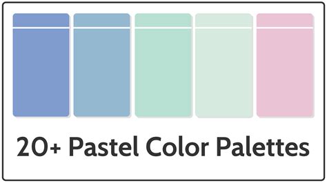 Galería de imágenes con diferentes paletas de colores pastel aplicadas en diseño gráfico, moda e interiores.