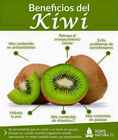 Infografía: Beneficios del kiwi para la salud