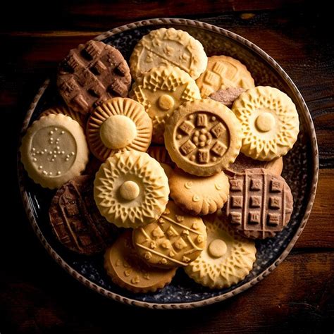Foto de galletas Grez surtidas en un plato