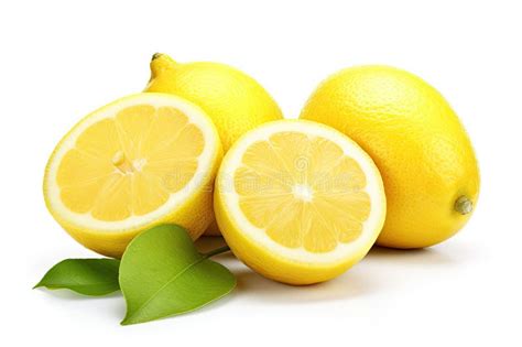 limones frescos cortados y enteros