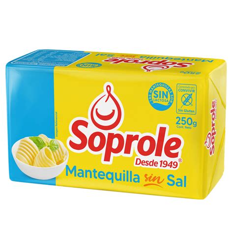 Foto de un bloque de mantequilla Soprole de 5 kg