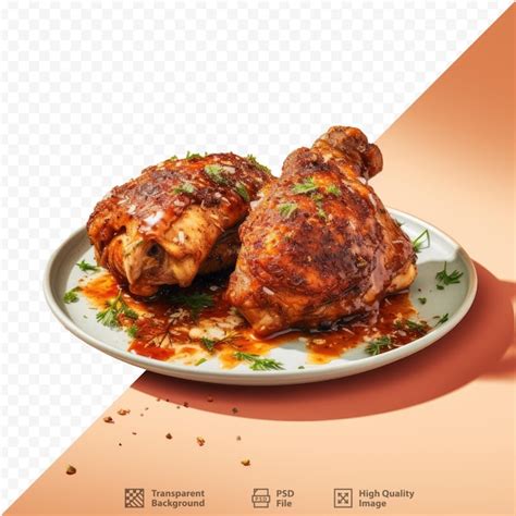 Imagen de un plato de pollo a la barbacoa cubano