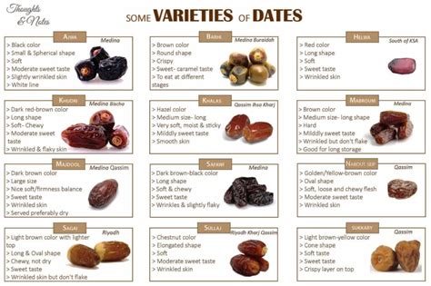 Diferentes variedades de dátiles: Medjool y Deglet Noor