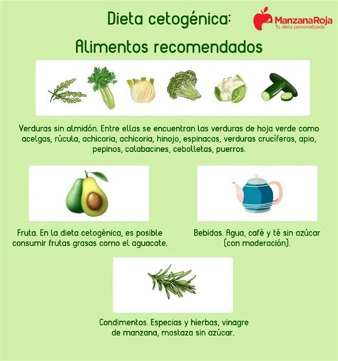 infografía sobre verduras permitidas y prohibidas en dieta cetogénica