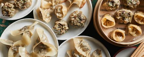 Variedad de domplines y dumplings de diferentes culturas