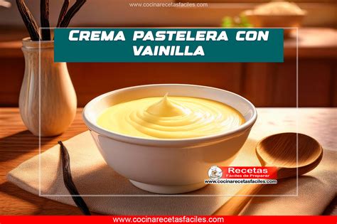 Foto de una crema pastelera con una vaina de vainilla