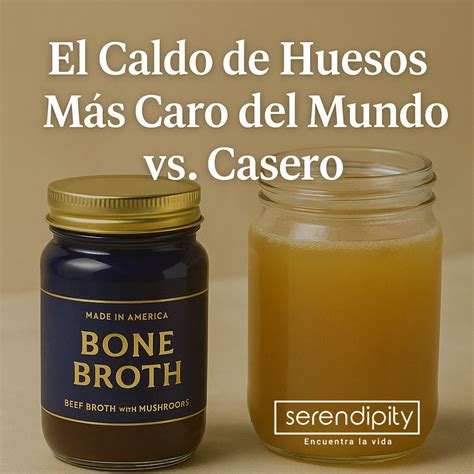 Infografía comparativa: Caldo casero vs. Caldo comercial (ingredientes, sabor, coste, valor nutricional).