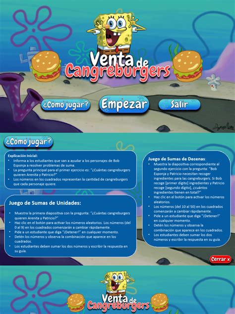 Bob Esponja exhausto, alucinando con Cangreburgers, infografía de la fobia de Bob Esponja