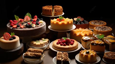 Fotografía de un surtido de kuchenes individuales con diferentes frutas, mostrando la variedad de rellenos y decoraciones.