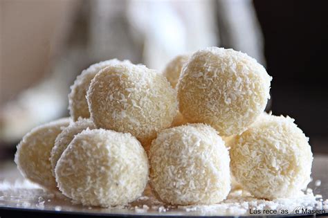 Foto: Trufas de chocolate blanco y coco