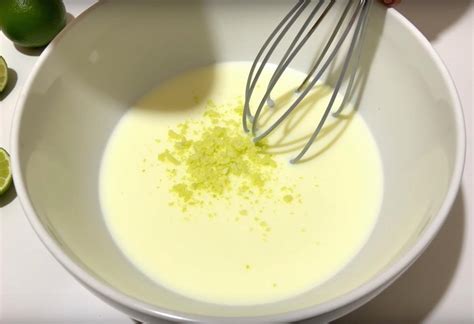 Esquema de los ingredientes para el relleno de limón