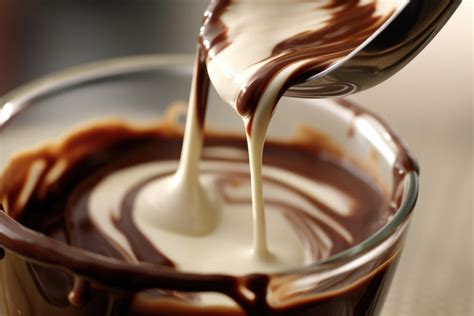 Temático: chocolate con leche y chocolate oscuro en una mesa