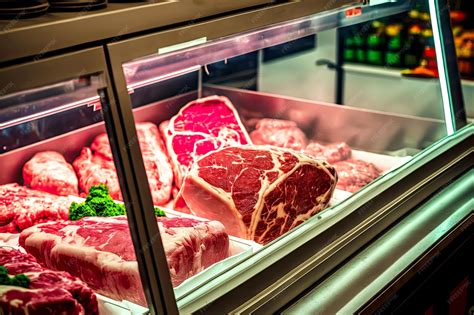 Fotografía de vitrina con cortes de carne fresca y longanizas artesanales en San Carlos