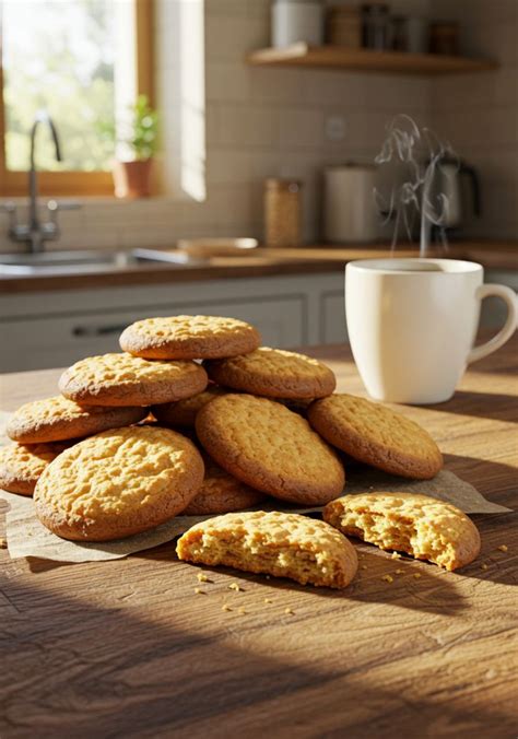 Galletas de vainilla variadas con café o té