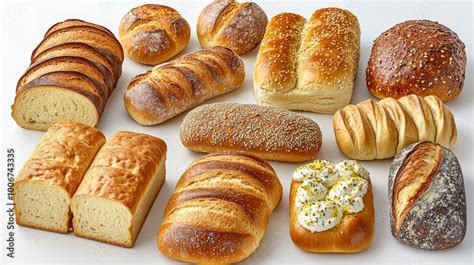 Collage de diferentes tipos de panes y bollería elaborados con levadura, mostrando la diversidad de formas y texturas.