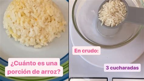 infografía comparativa de gramos de arroz crudo por persona para diferentes tipos de plato