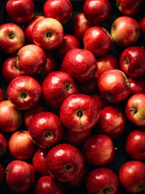 Fotografía de manzanas Gala rojas