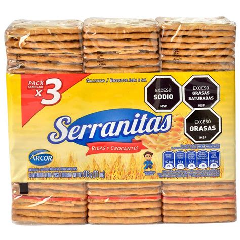 Foto de Galletitas Crackers Serranitas Arcor en su empaque original