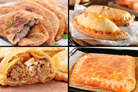 Foto de diferentes tipos de empanadas, algunas fritas y otras horneadas