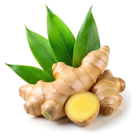 Raíz de jengibre fresco en primer plano, con un cuchillo y tabla de cortar