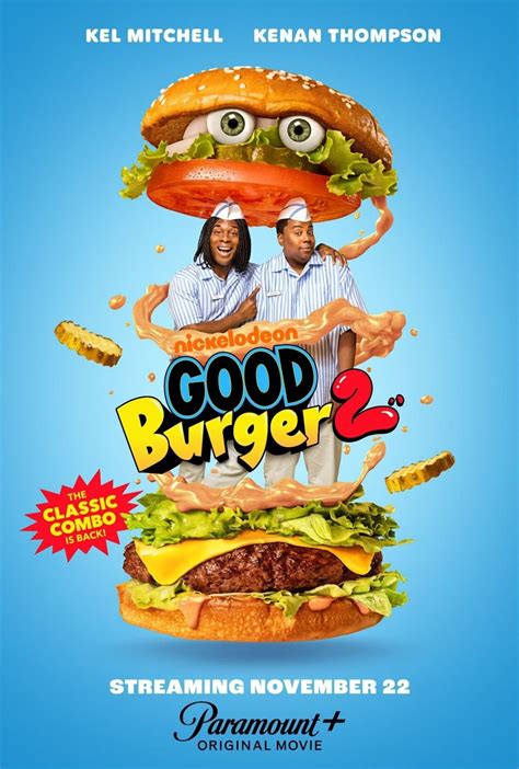 Póster oficial de la película Good Burger con sus protagonistas Kenan Thompson y Kel Mitchell