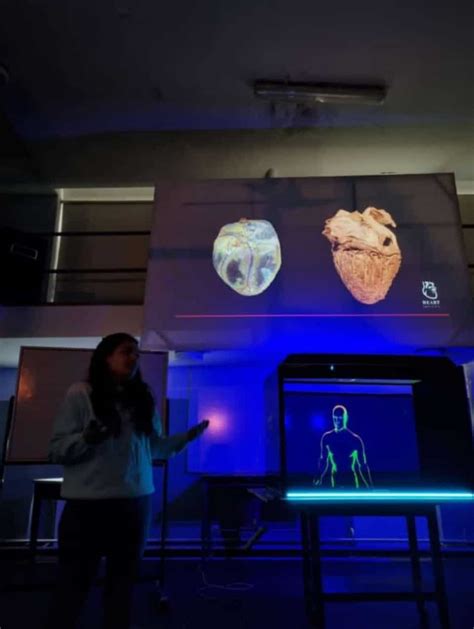 Holograma de Hamburrrguesa en un edificio alto de Neopicados