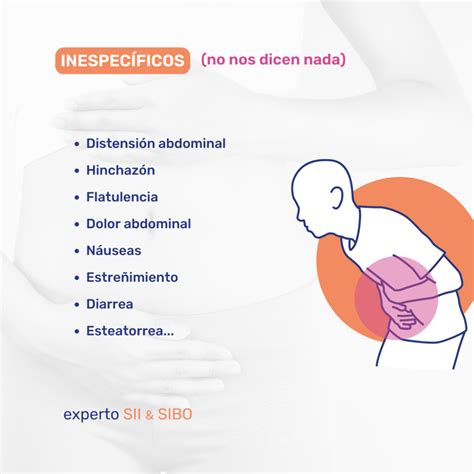 Infografía detallando los síntomas digestivos y extradigestivos de la SGNC