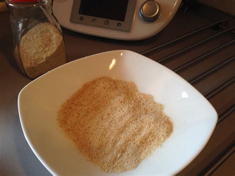 Infografía: Cantidad recomendada de pan en vaso Thermomix para pan rallado