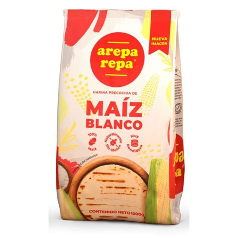 Infografía: Mapa de los ingredientes básicos de la arepa: harina de maíz precocida, agua y una pizca de sal.