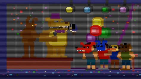 Escena de la Mordida del 83 en Fredbear's and Friends