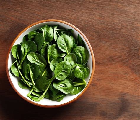 Plato con kale, espinacas y otras hojas verdes