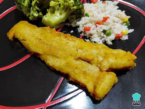 Preparación del batido para pescado frito con harina y cerveza