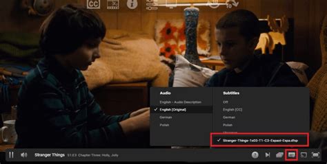 Configuración de subtítulos en Popcorn Time