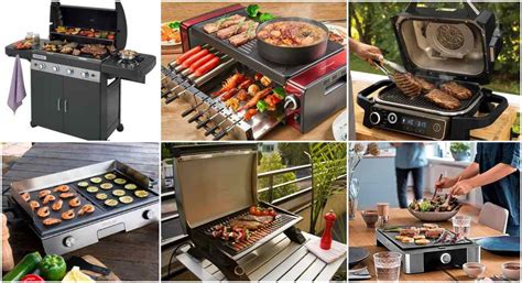 Infografía comparando parrillas eléctricas, de gas y de carbón en términos de facilidad de uso, limpieza y seguridad.